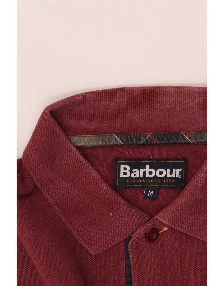 Męska koszulka polo Barbour w kolorze średniego burgunda