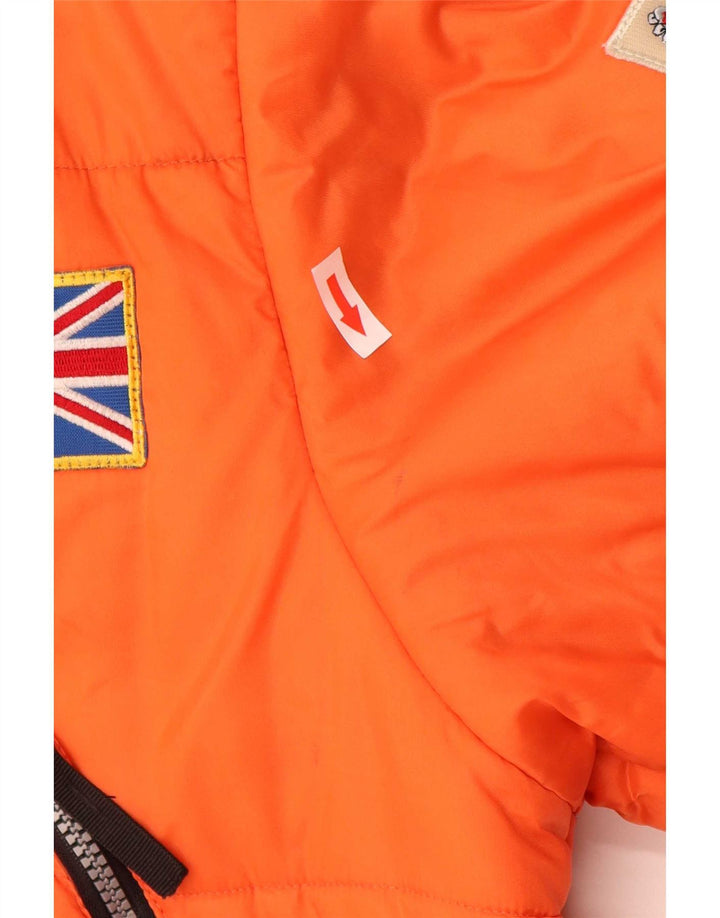 Męska kurtka narciarska Explorer Graphic UK 40, duża pomarańczowa