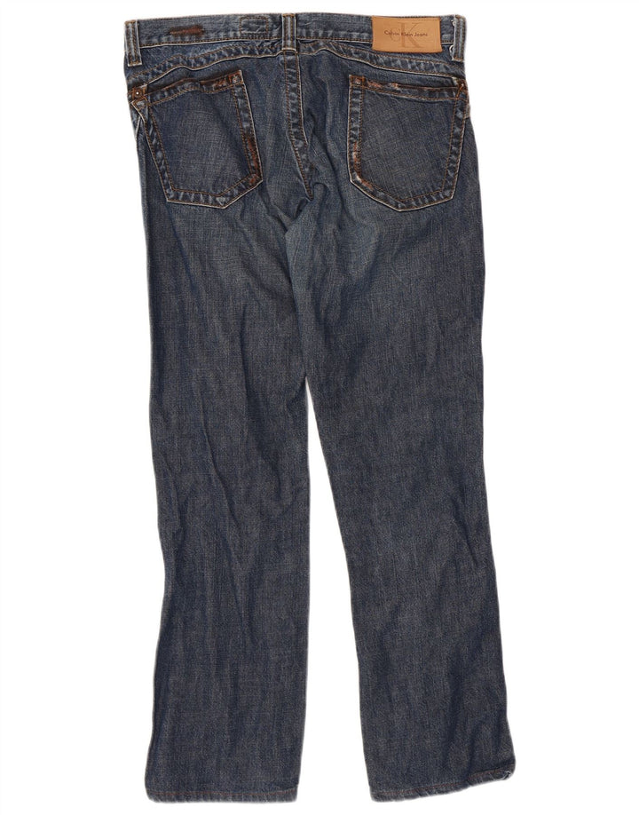 CALVIN KLEIN Womens Straight Jeans W32 L28 Blue