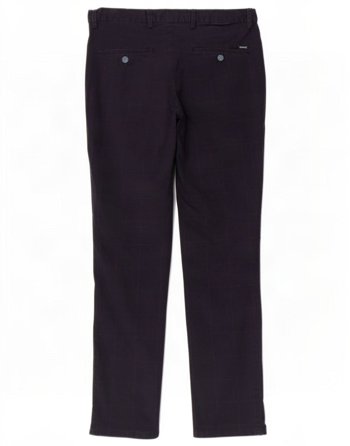 Męskie spodnie Chino Massimo Dutti EU 42 Large W32 L32 Granatowa kratka
