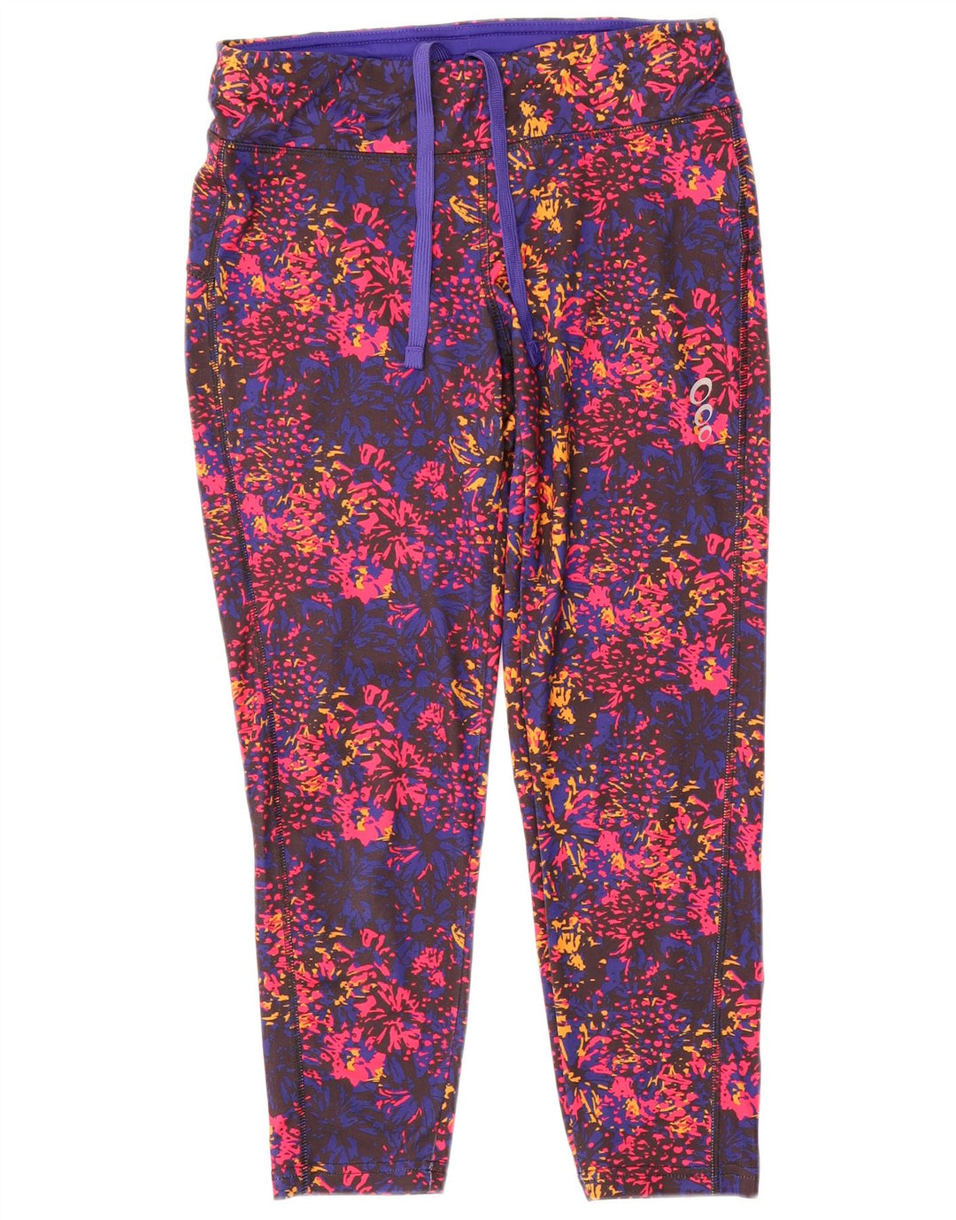 Legginsy damskie Crivit UK 14/16 Średni wielobarwny kwiatowy poliester