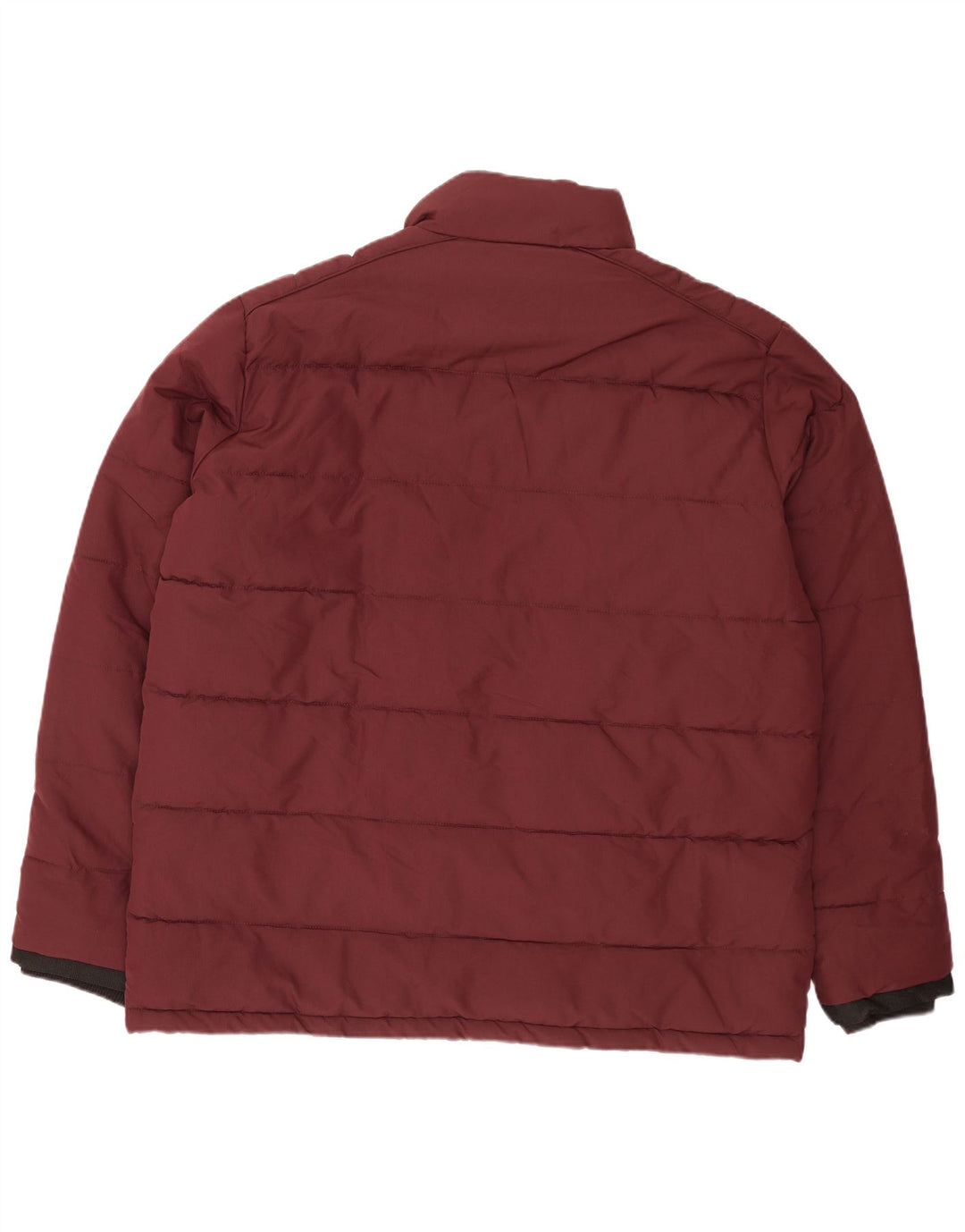 Marks & Spencer Męska ocieplana kurtka UK 46 3XL Burgundowy poliester Nowoczesny