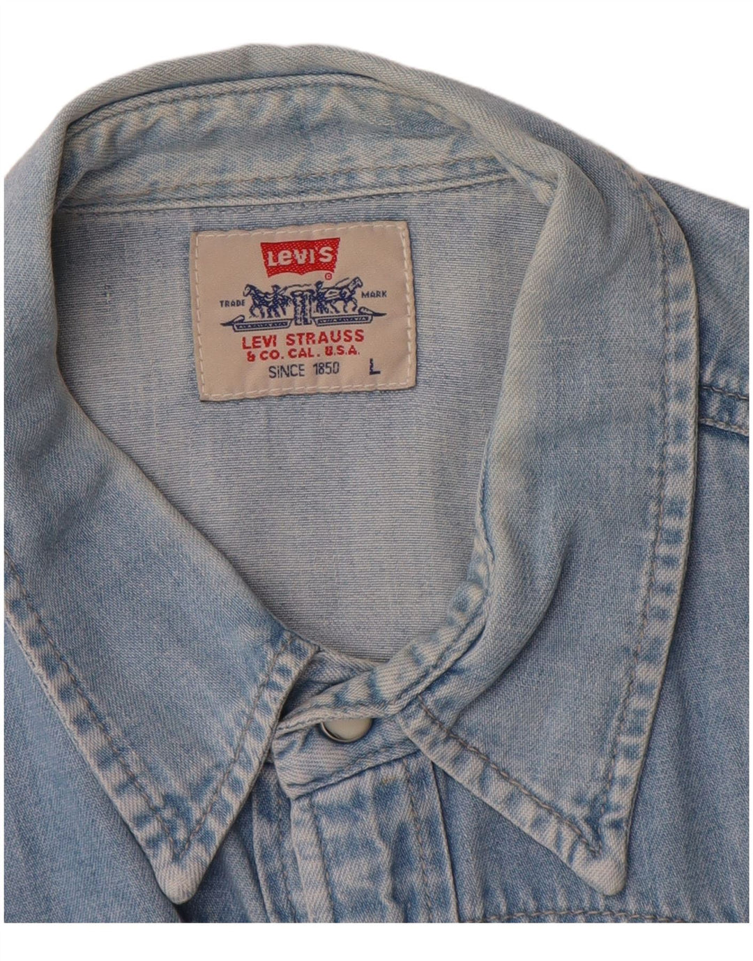 Męska koszula dżinsowa Levi's, duża, niebieska, bawełniana