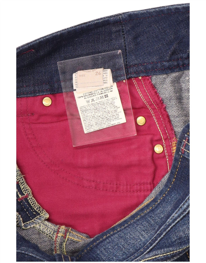 DIESEL Damskie jeansy Bootcut W26 L29 Niebieskie bawełniane