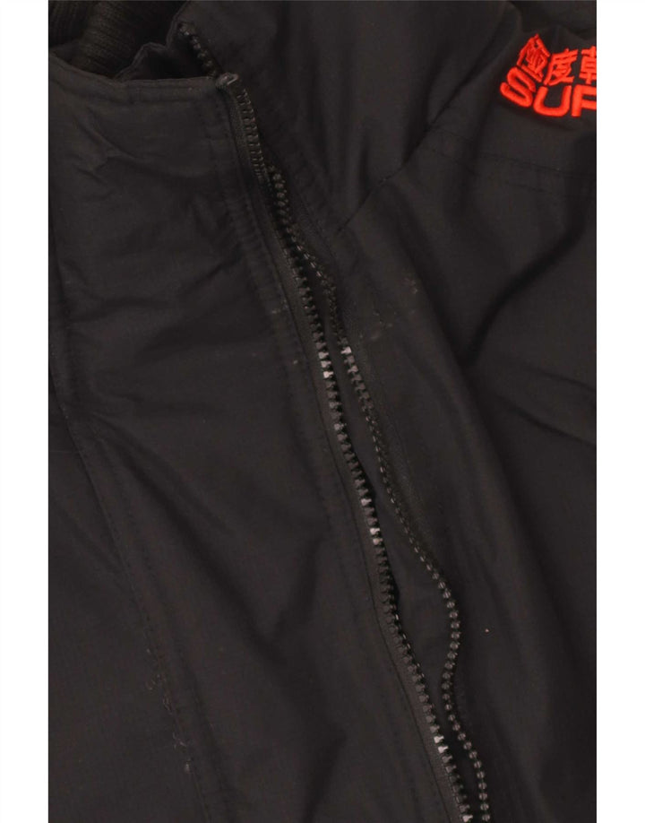 Damska kurtka wiatrówka Superdry UK 18 XL, czarny nylon