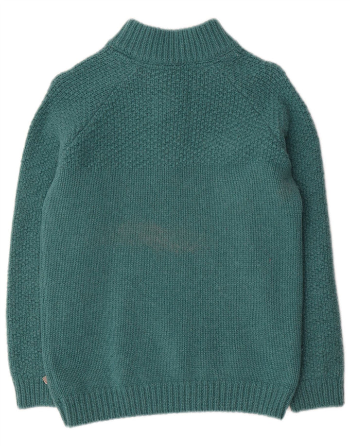Sweter damski Weird Fish z zamkiem błyskawicznym, UK 10, mała, zielona wełna