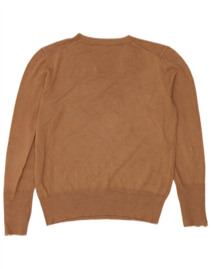 Sweter damski Zara z okrągłym dekoltem UK 14, średni brąz