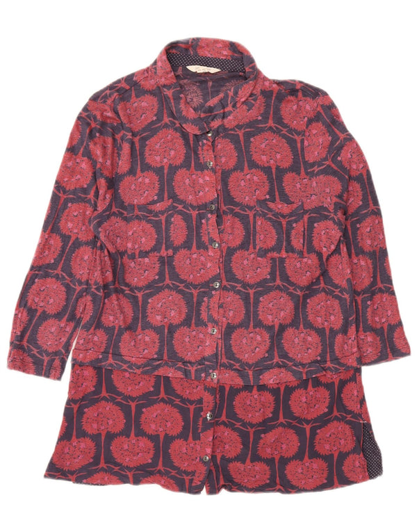 Damska bluzka koszulowa o przedłużonym fasonie White Stuff UK 14, duża, granatowa