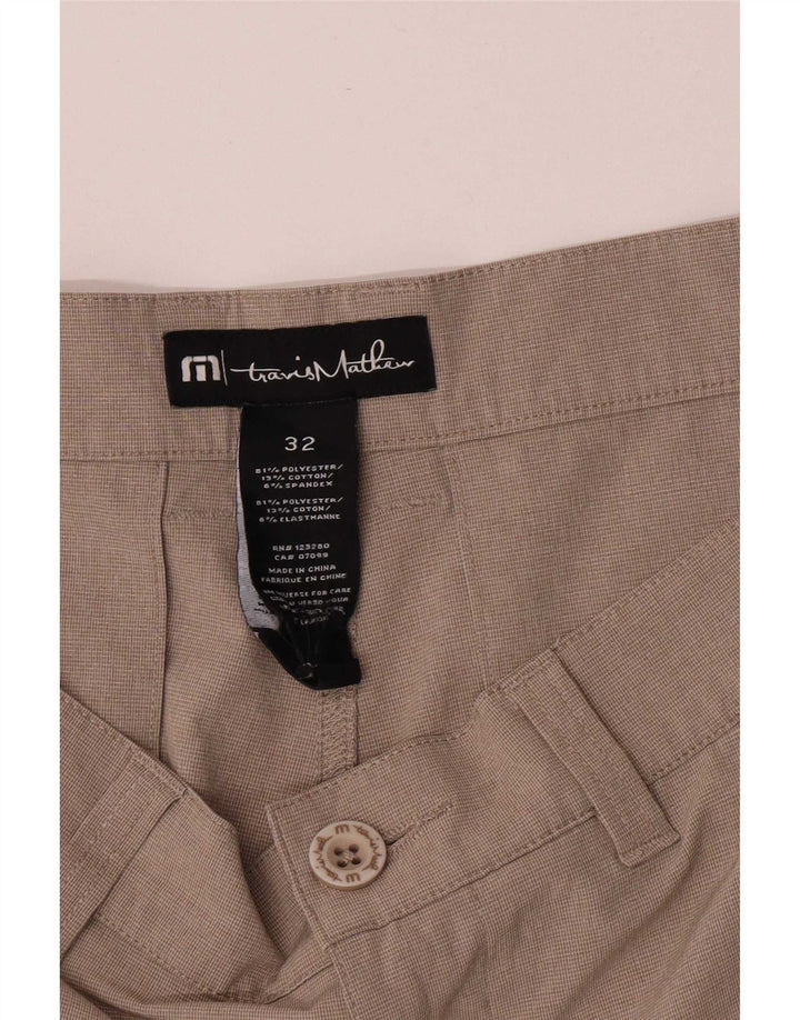 Męskie spodenki chino o regularnym kroju Travis Mathew W32, średni beżowy poliester