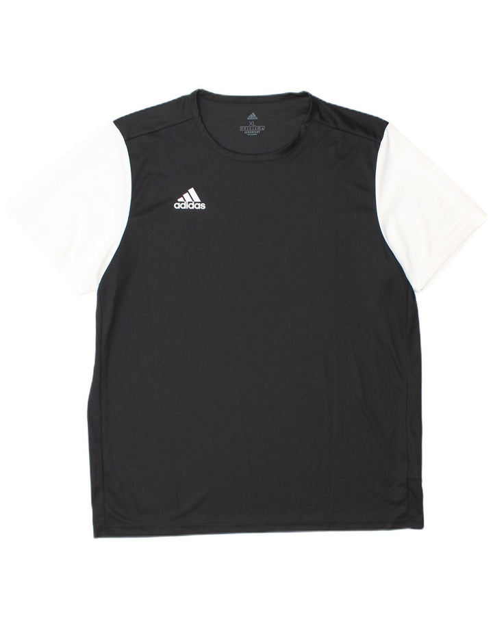Męska koszulka Adidas Aeroready Top XL Czarny poliester z blokami kolorów