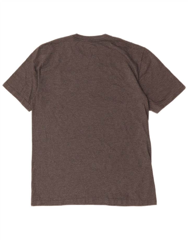 Męski T-shirt z grafiką Nike o regularnym kroju, średnioszary, nakrapiany poliester