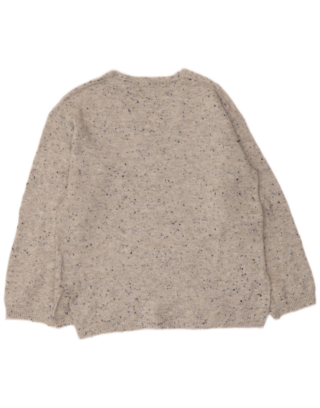 Marks & Spencer Damski sweter z dekoltem w kształcie litery V, UK 10, mały, szary, nakrapiany
