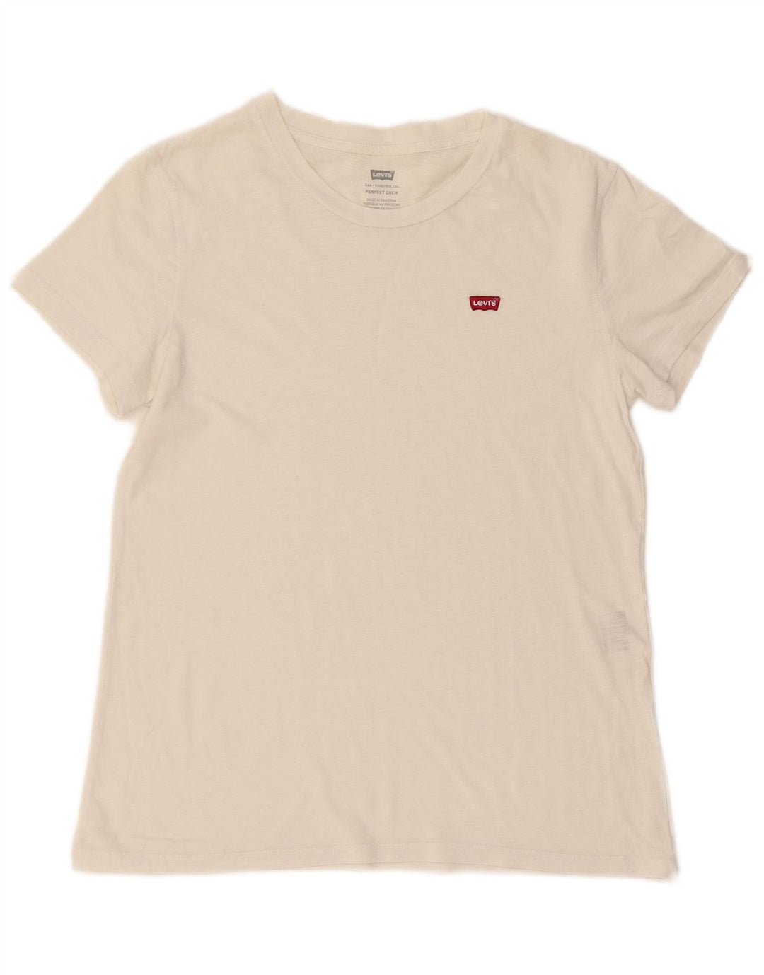 Męski T-shirt Levi's Perfect Crew, mały, biały