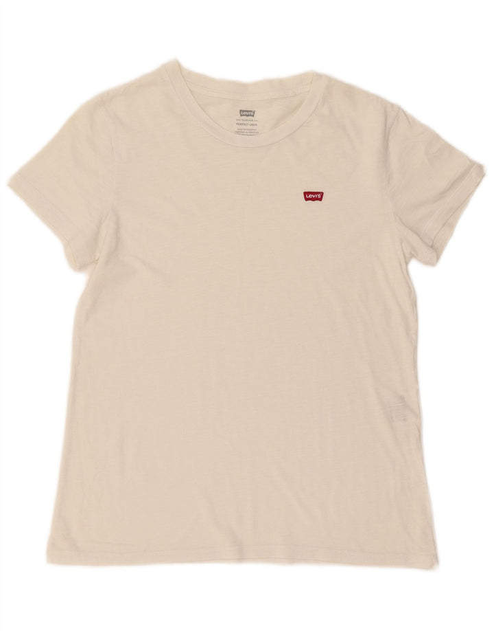 Męski T-shirt Levi's Perfect Crew, mały, biały
