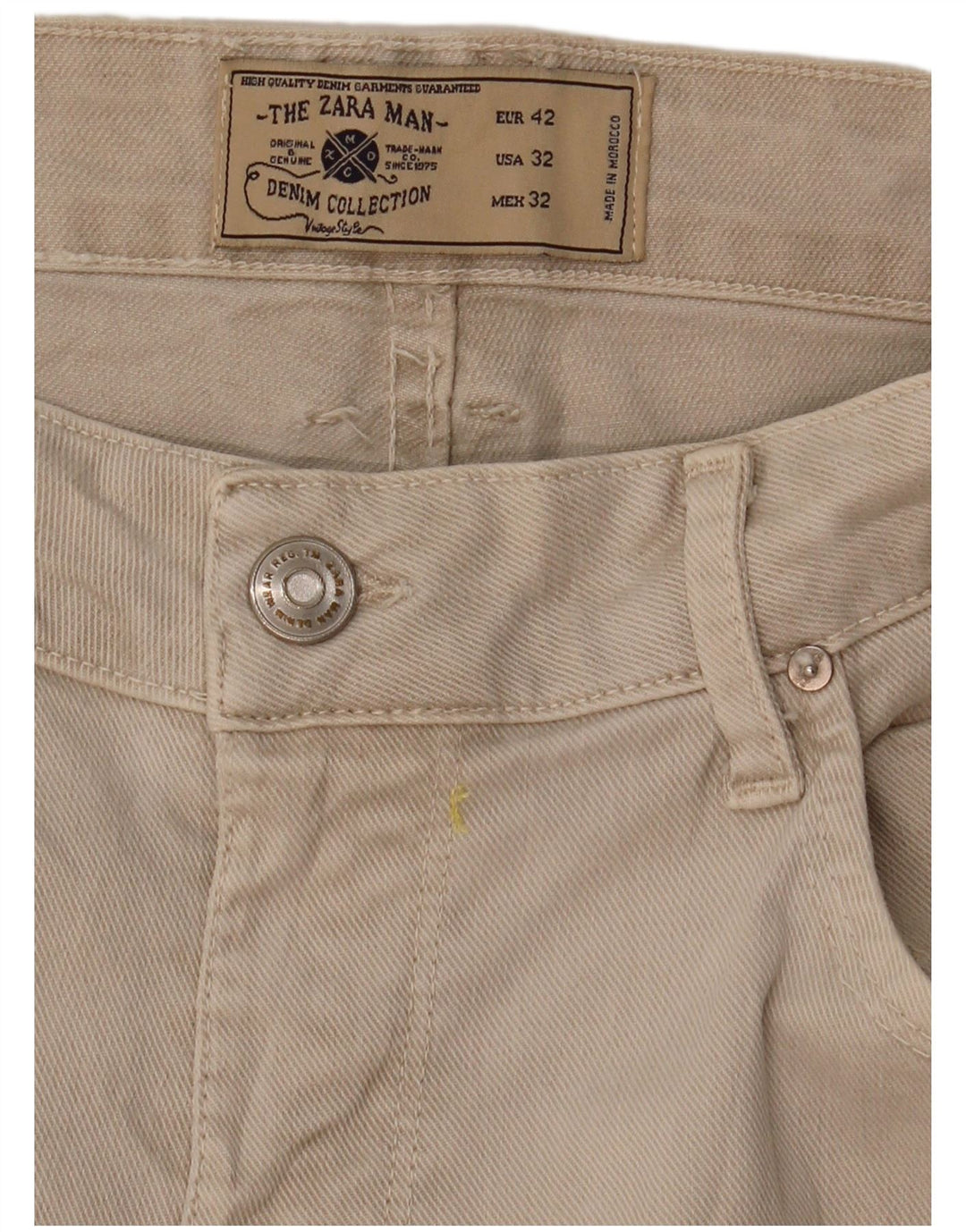 Męskie spodenki codzienne Zara EU 42 Large W32 beżowe