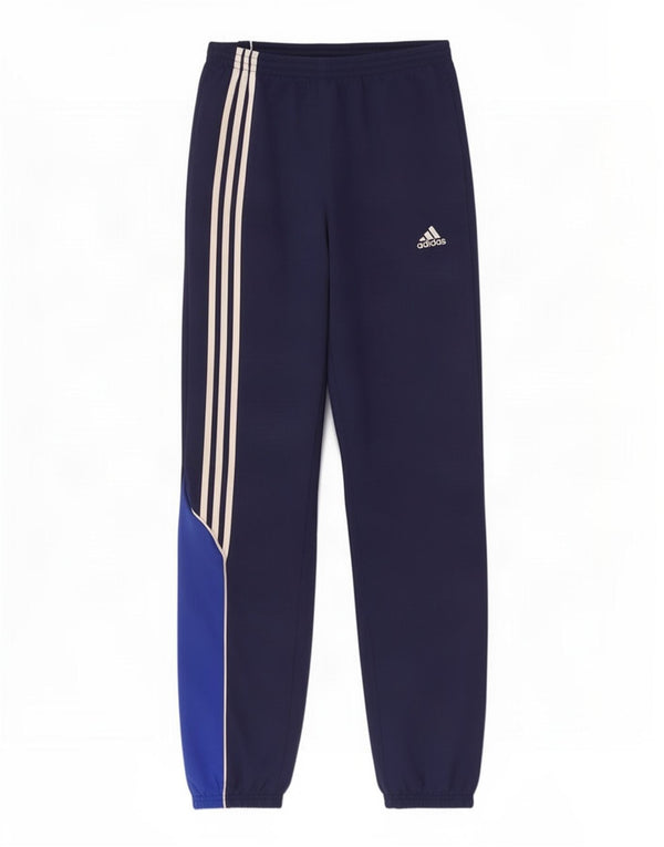 Adidas Chłopięce Spodnie Dresowe Joggery 15-16 Lat XL Granatowe Kolorowe Bloki