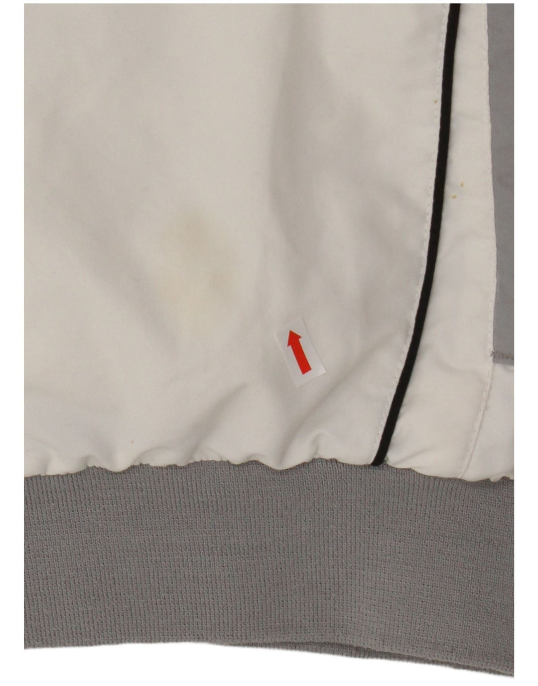 Męska kurtka dresowa CHAMPION, duża, biała, poliestrowa z blokami kolorów