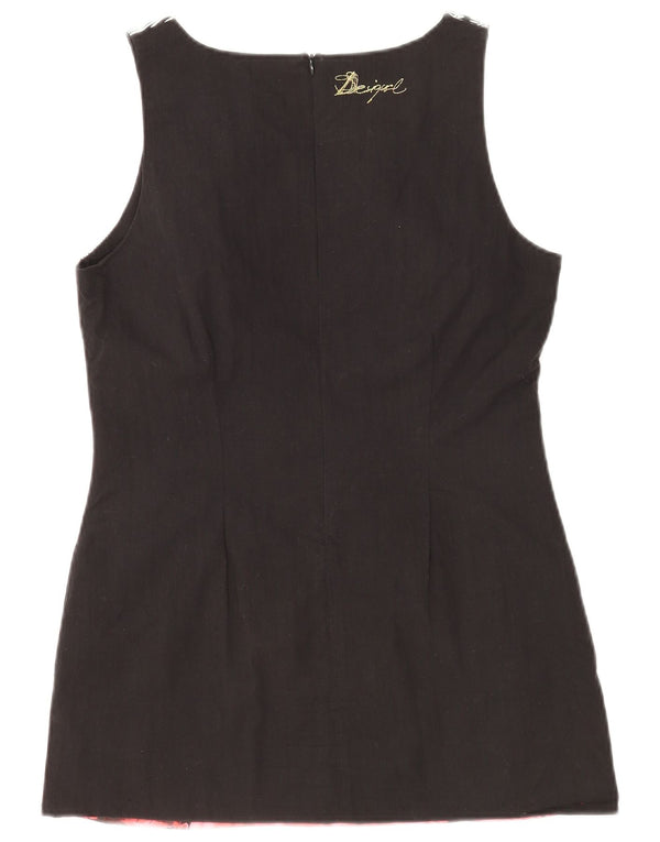 Damska sukienka z grafiką Desigual EU 44 XL, czarna w kwiaty