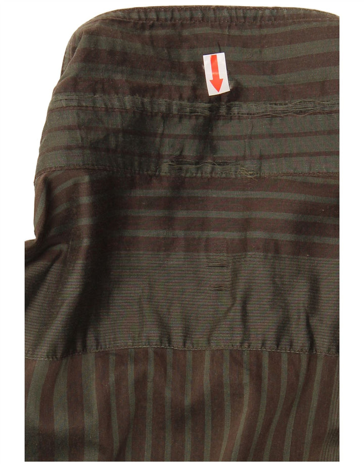 Koszula męska Trussardi Jeans 3XL, bawełniana w paski khaki