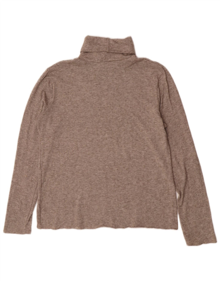 Bluzka damska Zara z okrągłym dekoltem, UK 18 XL, brązowa