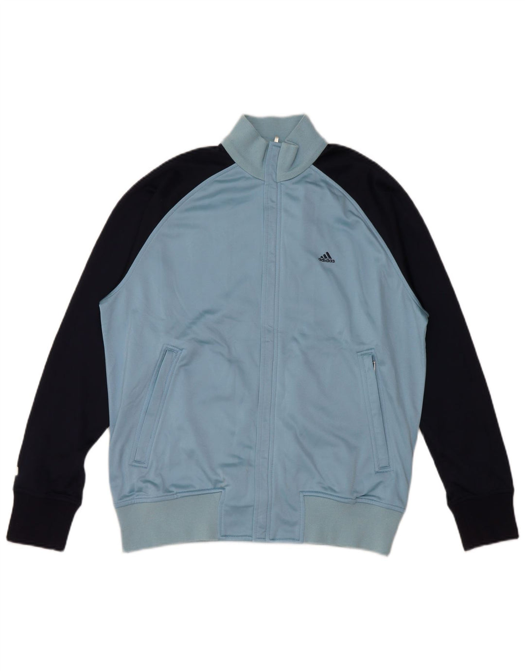 Chłopięca bluza dresowa Adidas z grafiką, 15-16 lat, niebieska, z blokami kolorów