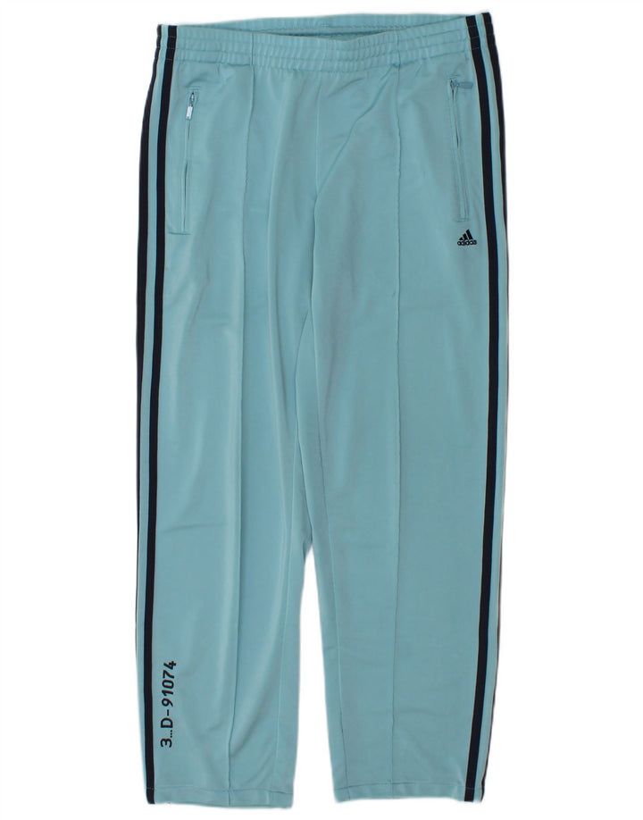 Damskie spodnie dresowe Adidas UK 12 Średni niebieski