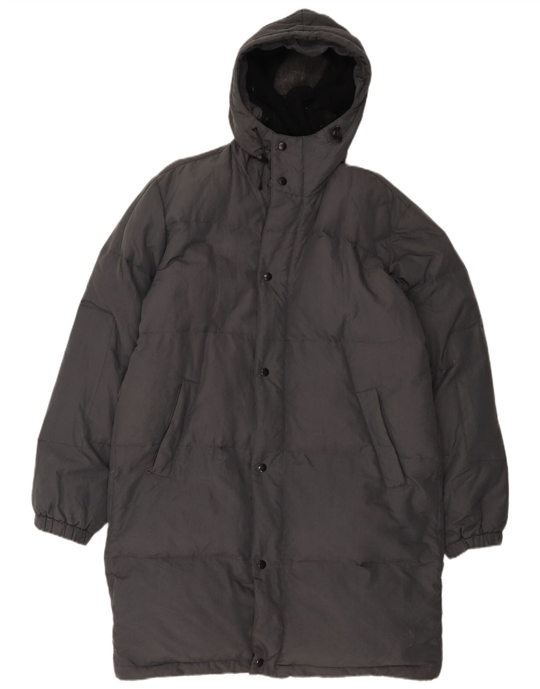 Męski ocieplany płaszcz z kapturem Gazzarrini UK 42 XL, czarny poliamid