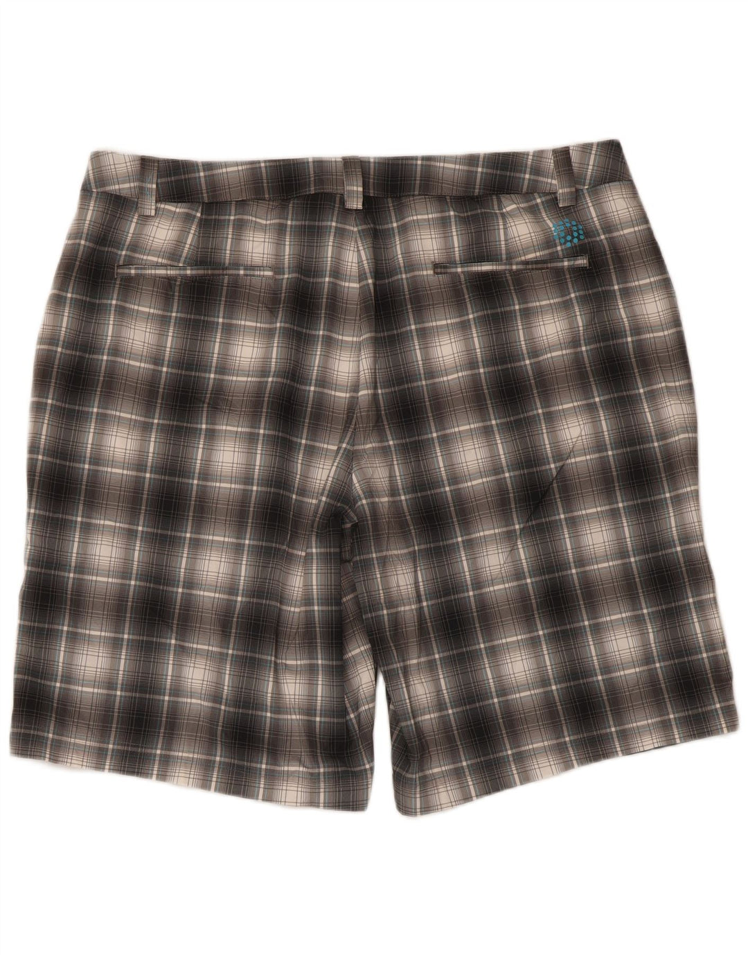 Męskie spodenki Chino Puma W40 XL Szary poliester w kratkę