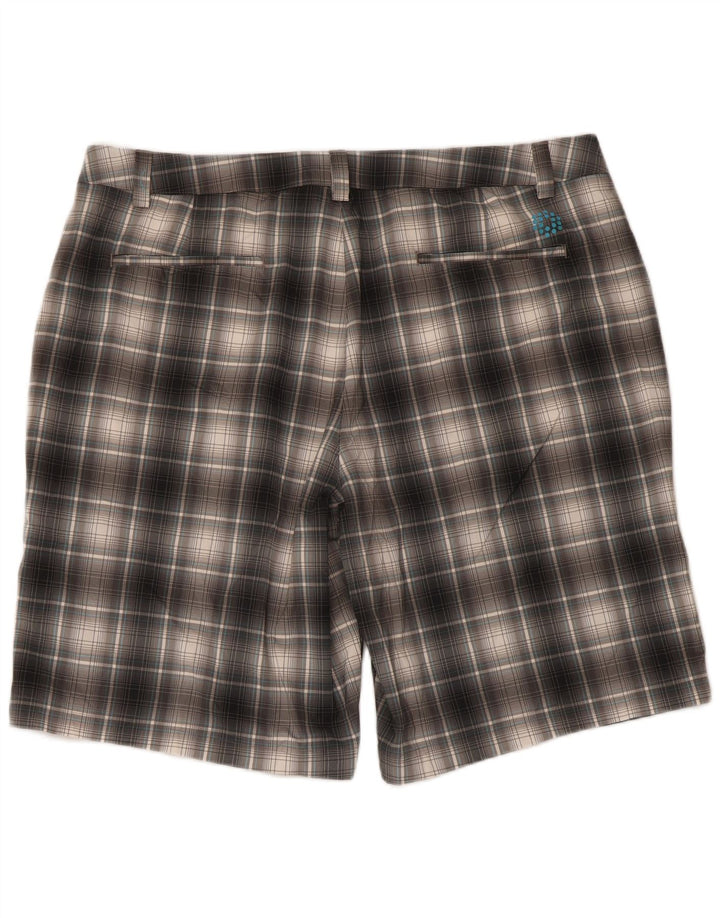 Męskie spodenki Chino Puma W40 XL Szary poliester w kratkę