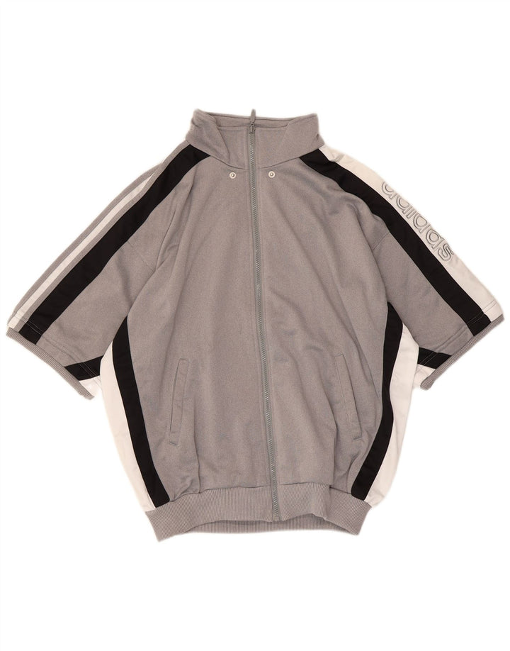 Męska kurtka dresowa Adidas Graphic UK 38/40 w kolorze średniego szarego