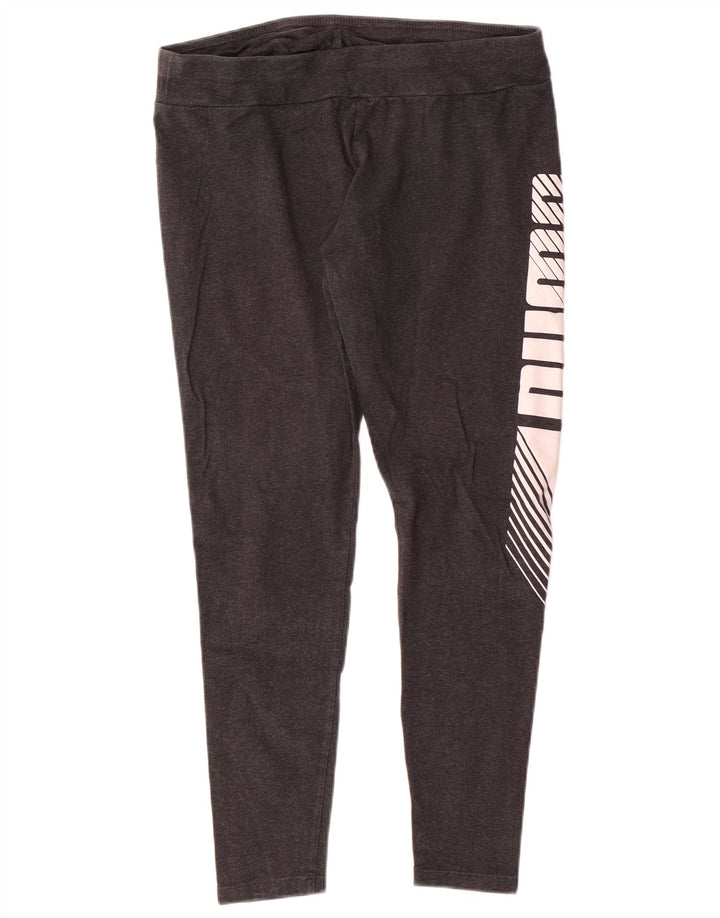 Damskie legginsy z grafiką PUMA UK 14, duże, szare