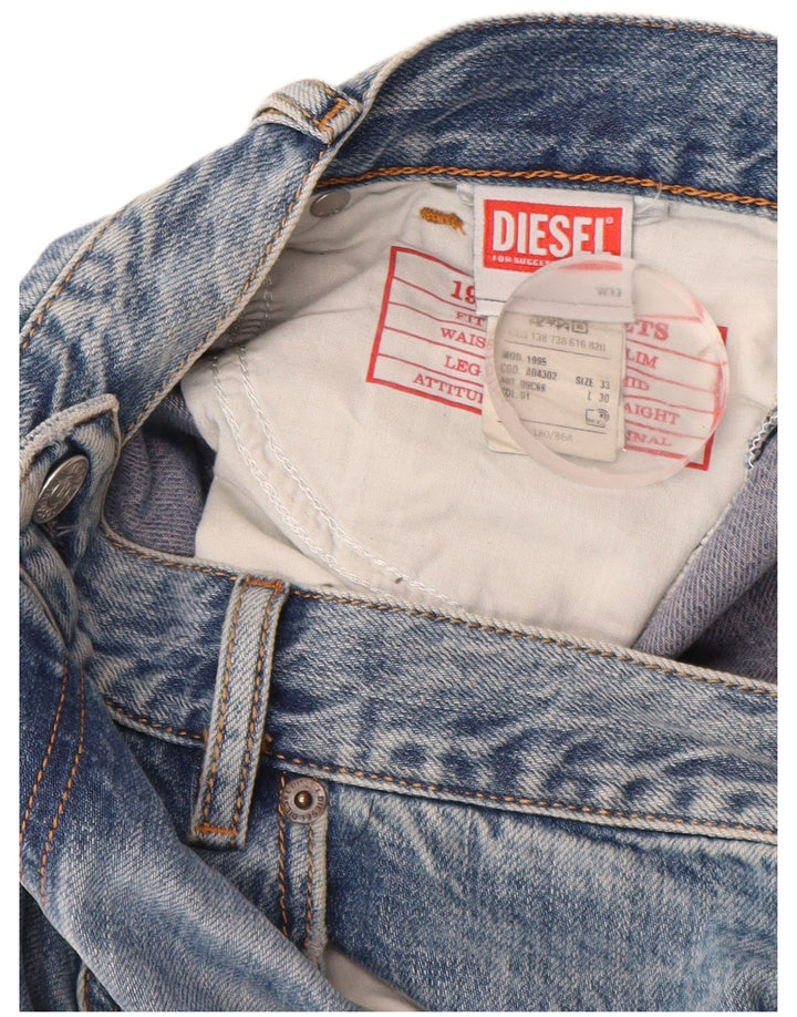 Męskie jeansy Diesel Slim W33 L28 Niebieskie
