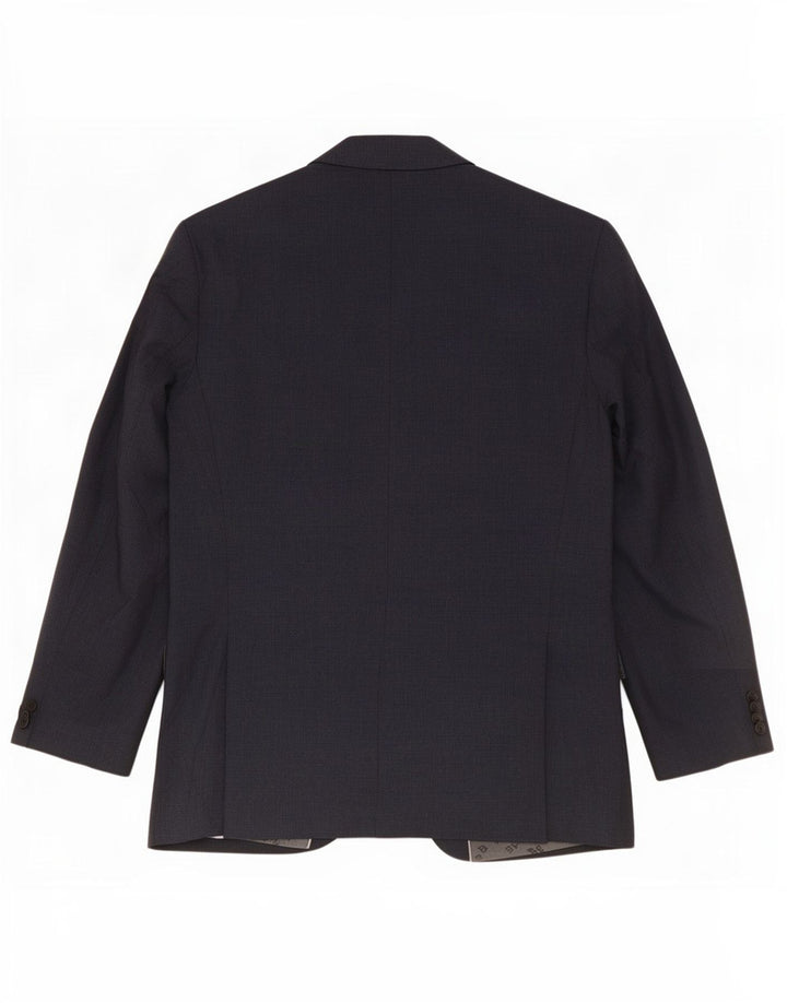 Męska marynarka zapinana na 2 guziki Hugo Boss UK 52 XL Granatowa wełna