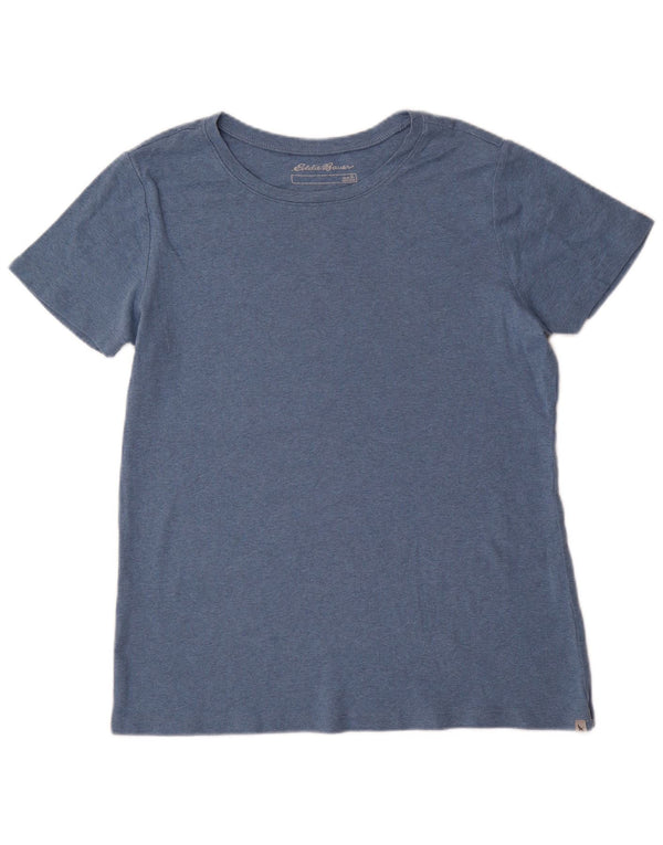 EDDIE BAUER Womens T-Shirt Top UK 18 XL Blue Cotton