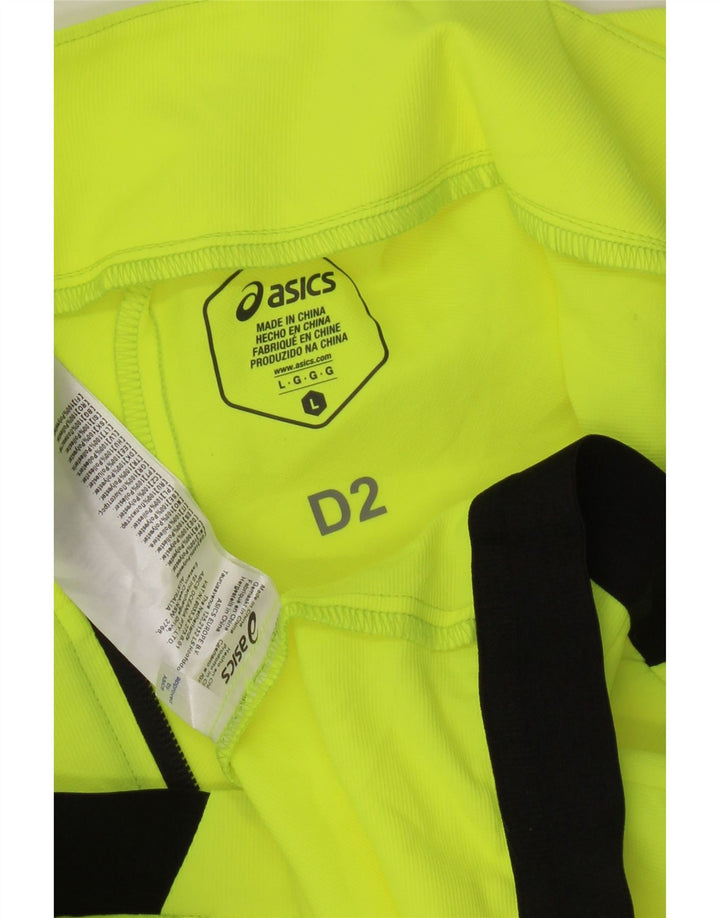 Męska kurtka dresowa bez rękawów Asics, duża, zielona, z blokami kolorów