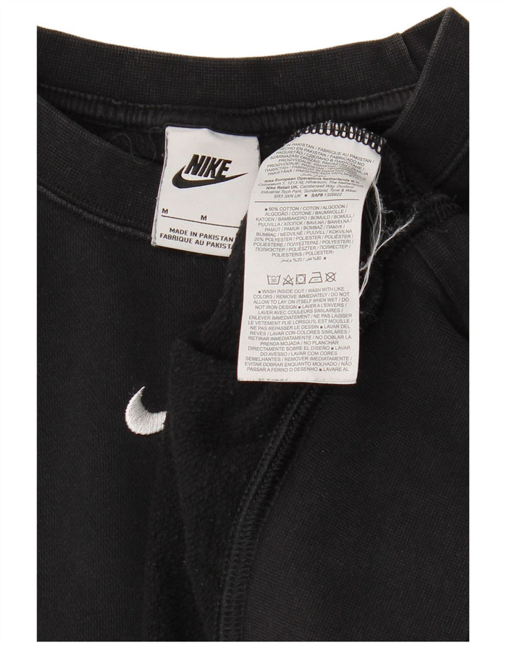 Damska bluza dresowa NIKE Crop Oversize UK 14, średnia czarna bawełna