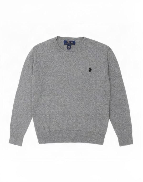 Polo Ralph Lauren Chłopięcy sweter z dekoltem w łódkę 10-11 lat, średni szary