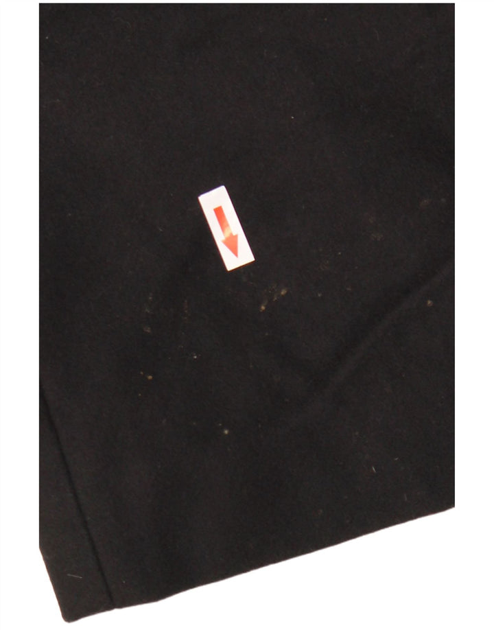 Cos Damski płaszcz z kapturem EU 36, mała czarna wełna