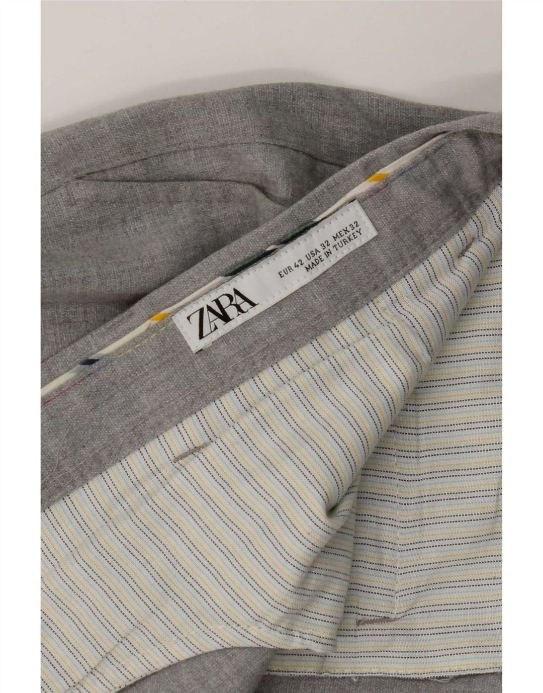 Męskie spodnie garniturowe Zara EU 42 Large W32 L28 Szare