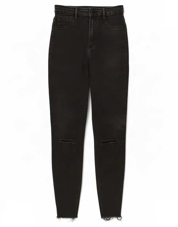 Damskie jeansy rurkowe Zara Trafaluc z wysokim stanem EU 38 Small W28 L28 szare