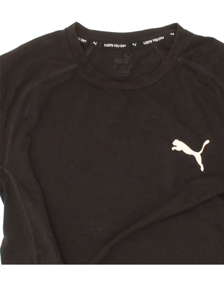 PUMA Mens T-Shirt Top Small Black Vintage Puma and Second-Hand Puma from Messina Hembry 