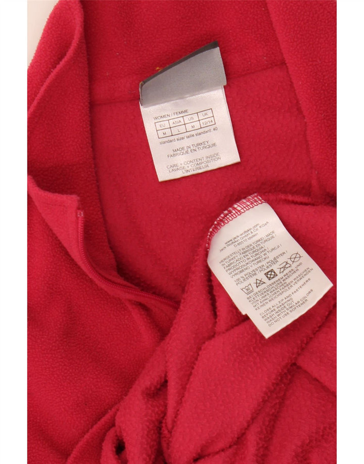 Damski sweter polarowy Jack Wolfskin z zamkiem błyskawicznym, UK 12/14, średni różowy poliester