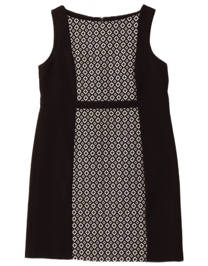 PRINCIPLES Womens Sleeveless Sheath Dress UK 16 Large Black Geometric