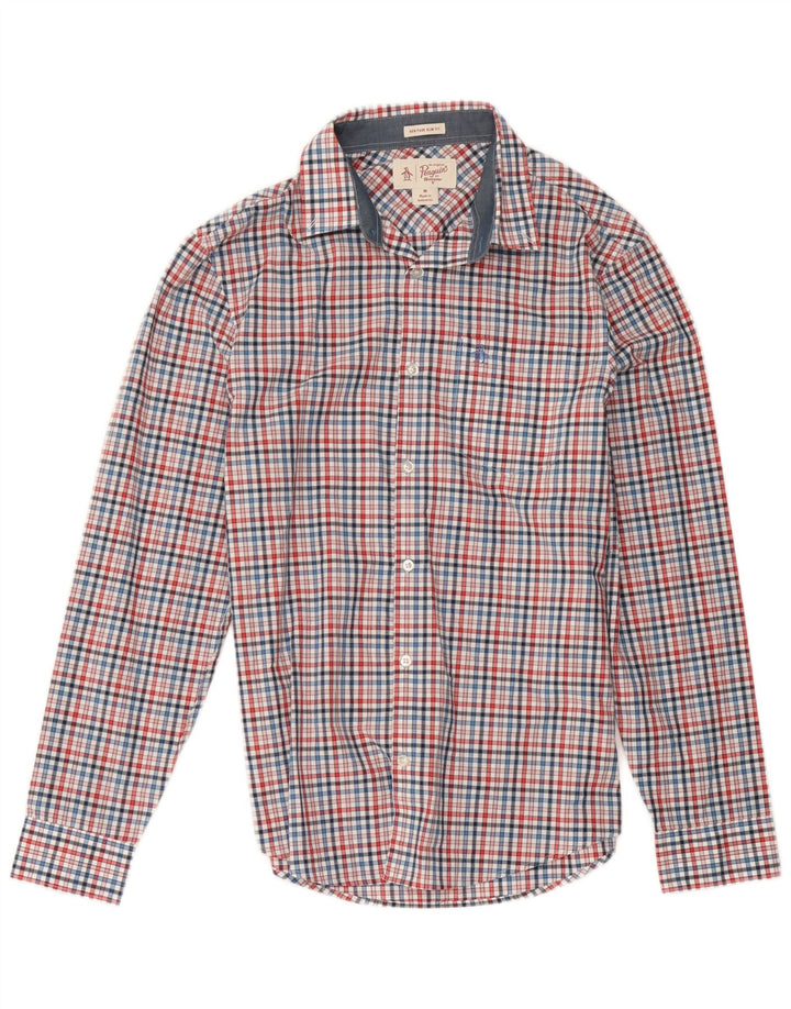 Koszula męska Penguin Heritage Slim Fit, średnia, wielobarwna, bawełniana krata