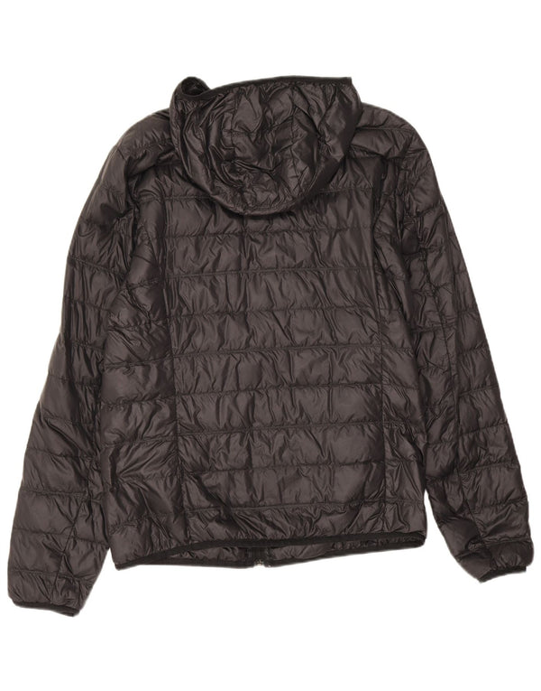 Męska ocieplana kurtka z kapturem Emporio Armani UK 36, mała czarna, poliamid