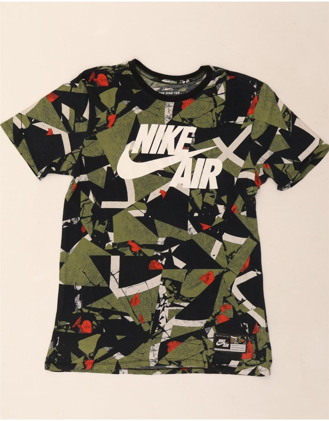 Męski T-shirt Nike Athletic Cut Graphic Top, średni, wielokolorowy, geometryczny