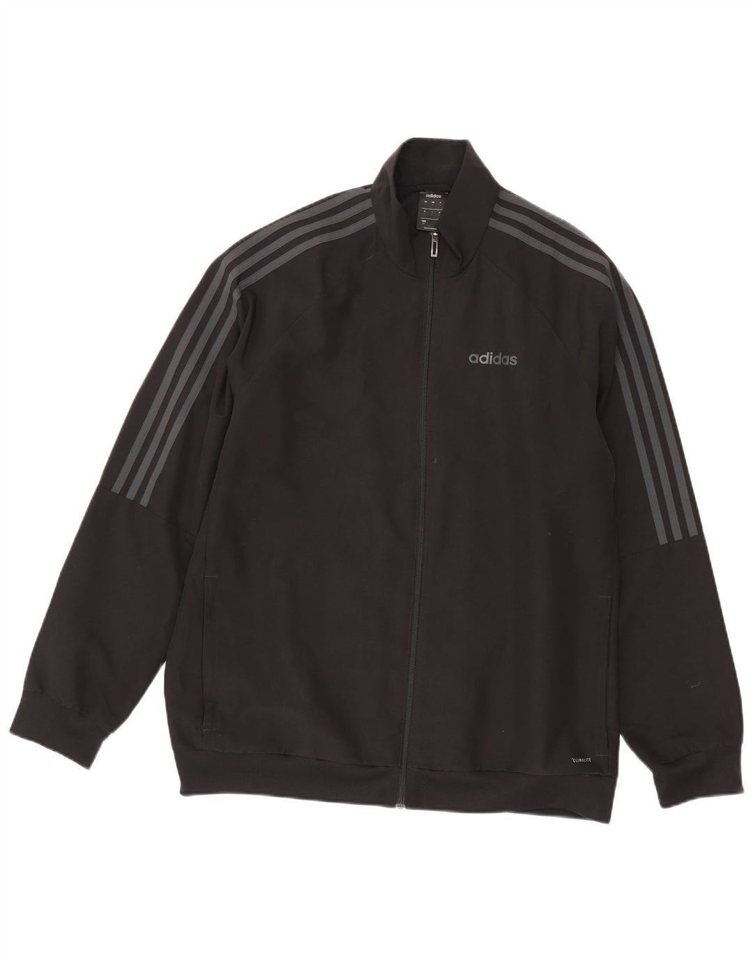 Adidas Męska kurtka dresowa Climalite, duża, czarna, poliestrowa
