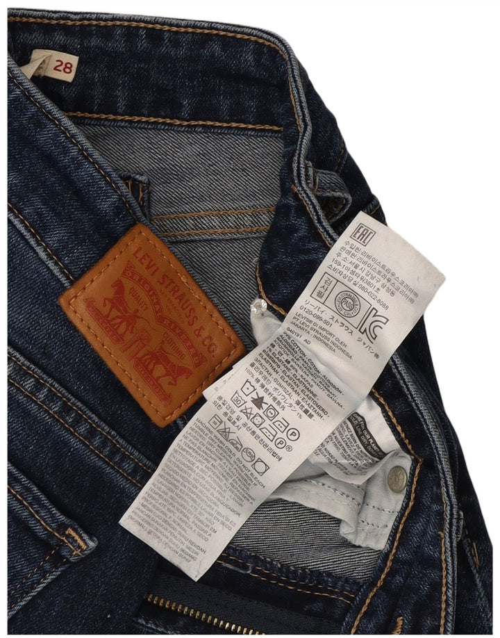 Damskie dżinsy Levi's 714 Straight W28 L26 Granatowa bawełna