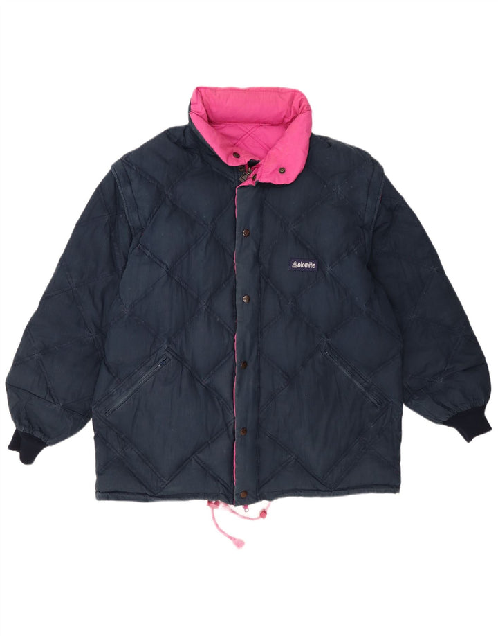 Męska dwustronna ocieplana kurtka z kapturem Dolomite UK 42 XL Różowy poliester