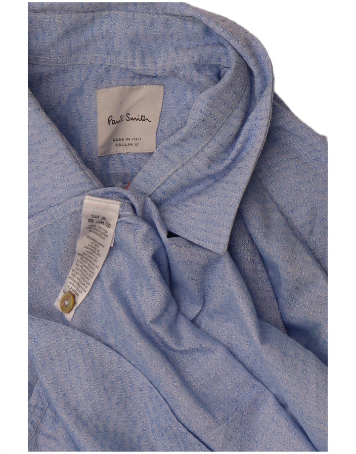 Męska koszula Paul Smith w abstrakcyjny wzór, rozmiar 16, duża niebieska